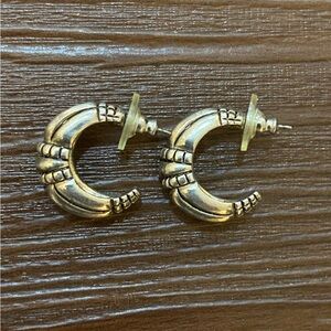 Premier Designs La Vista Silver Plated Hoop Earrings